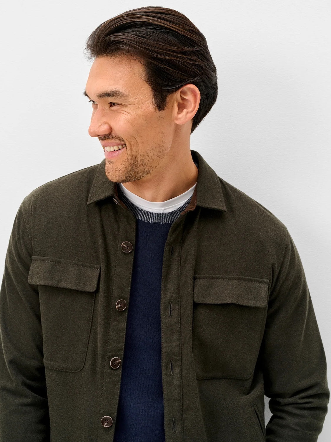Moss - Brushed Shacket