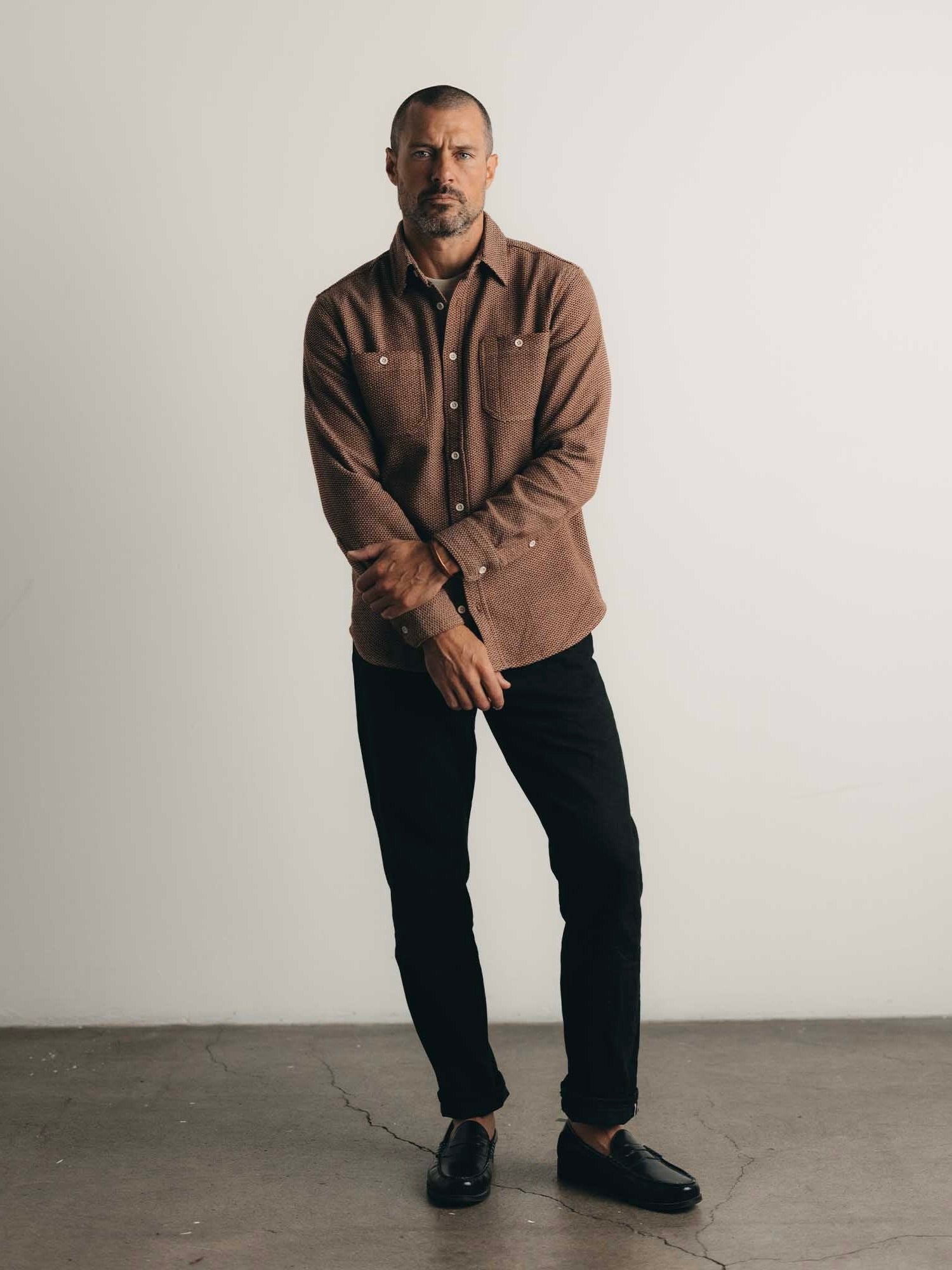 Brick Sashiko - The Utility Shirt