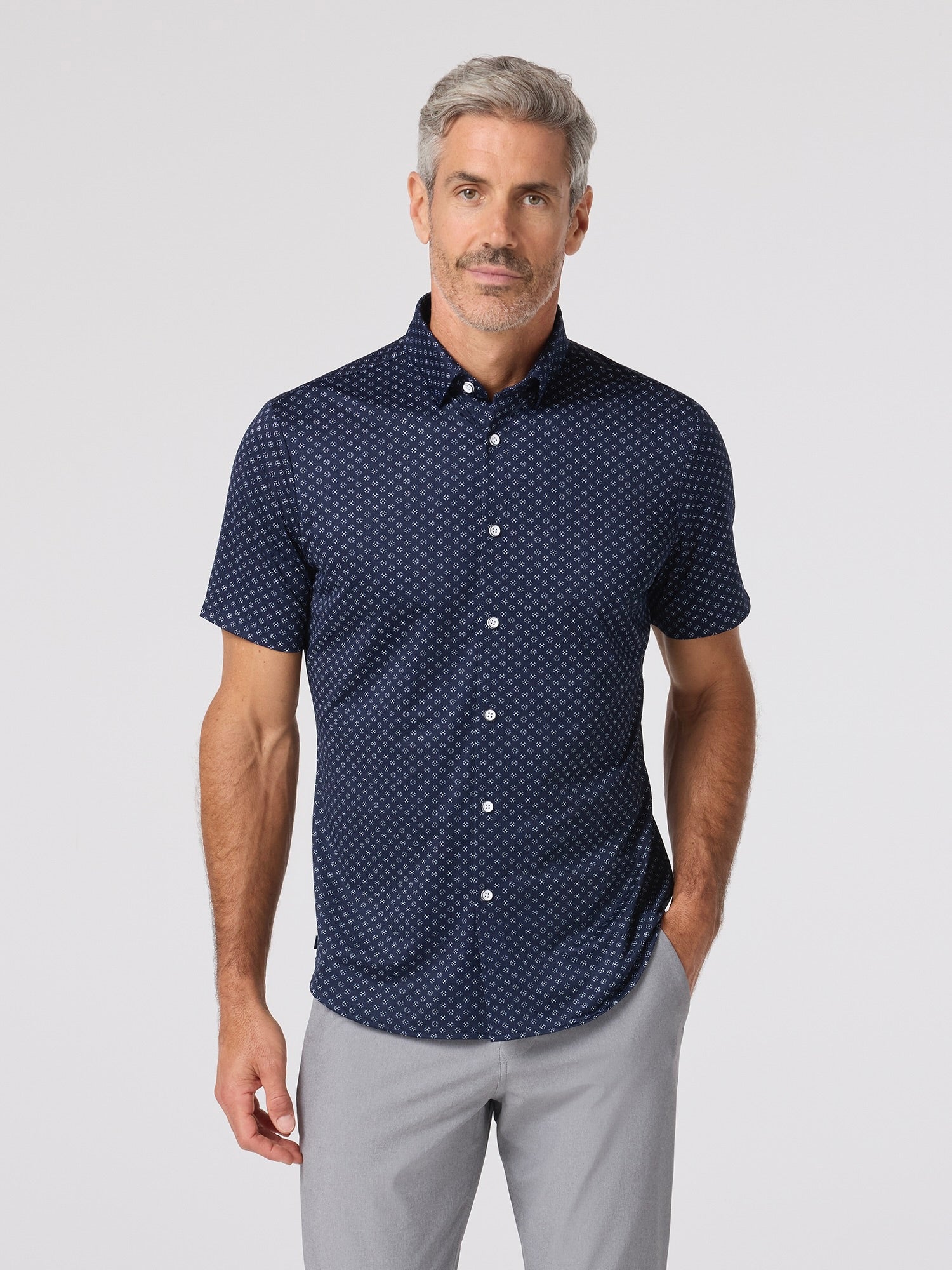 Navy Gem - Halyard SS Dress Shirt