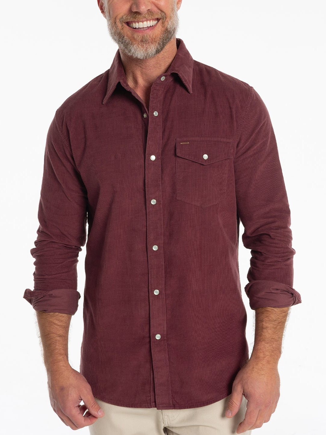 Cherrywood - Corduroy Pearl Snap