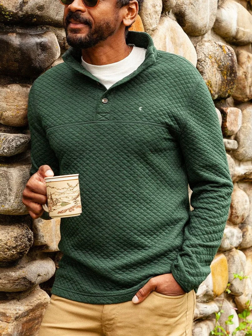 Heather Ivy - Quilted Pullover