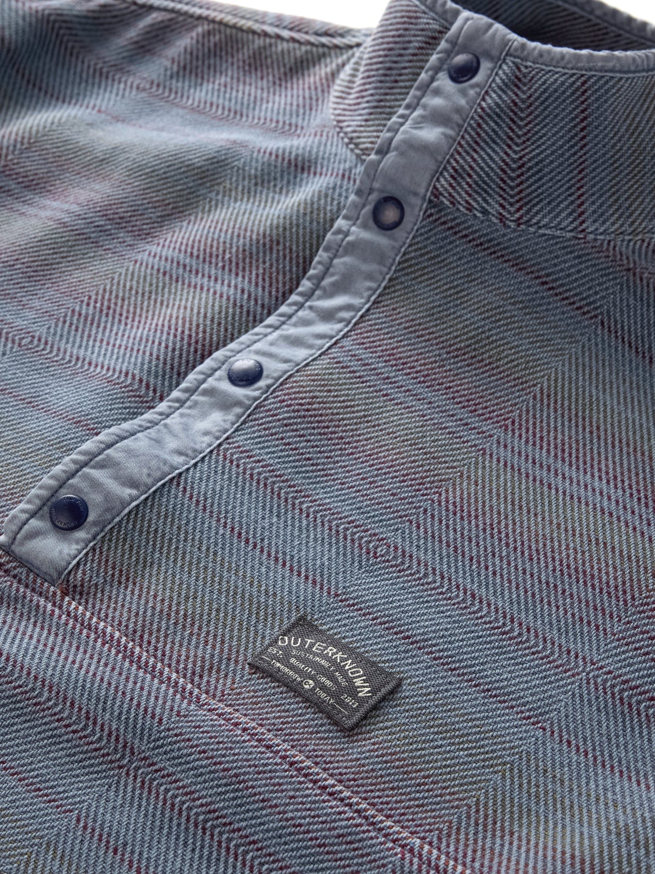 French Blue Mojave - Blanket Snap Pullover