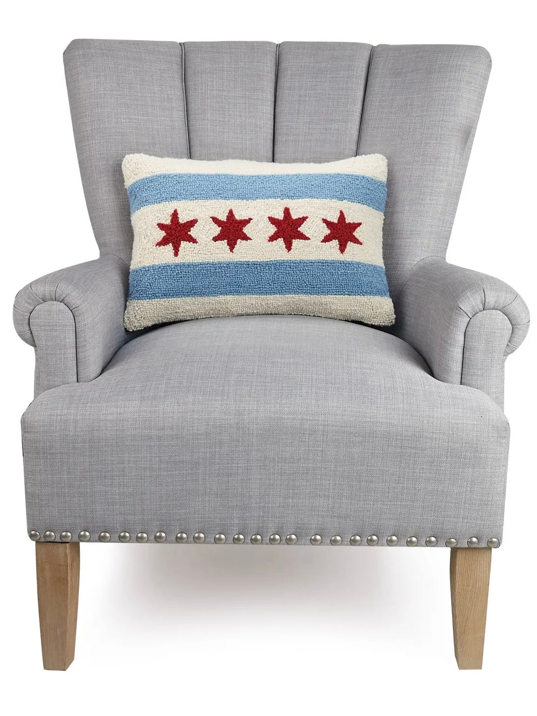 Chicago Flag Hook Pillow