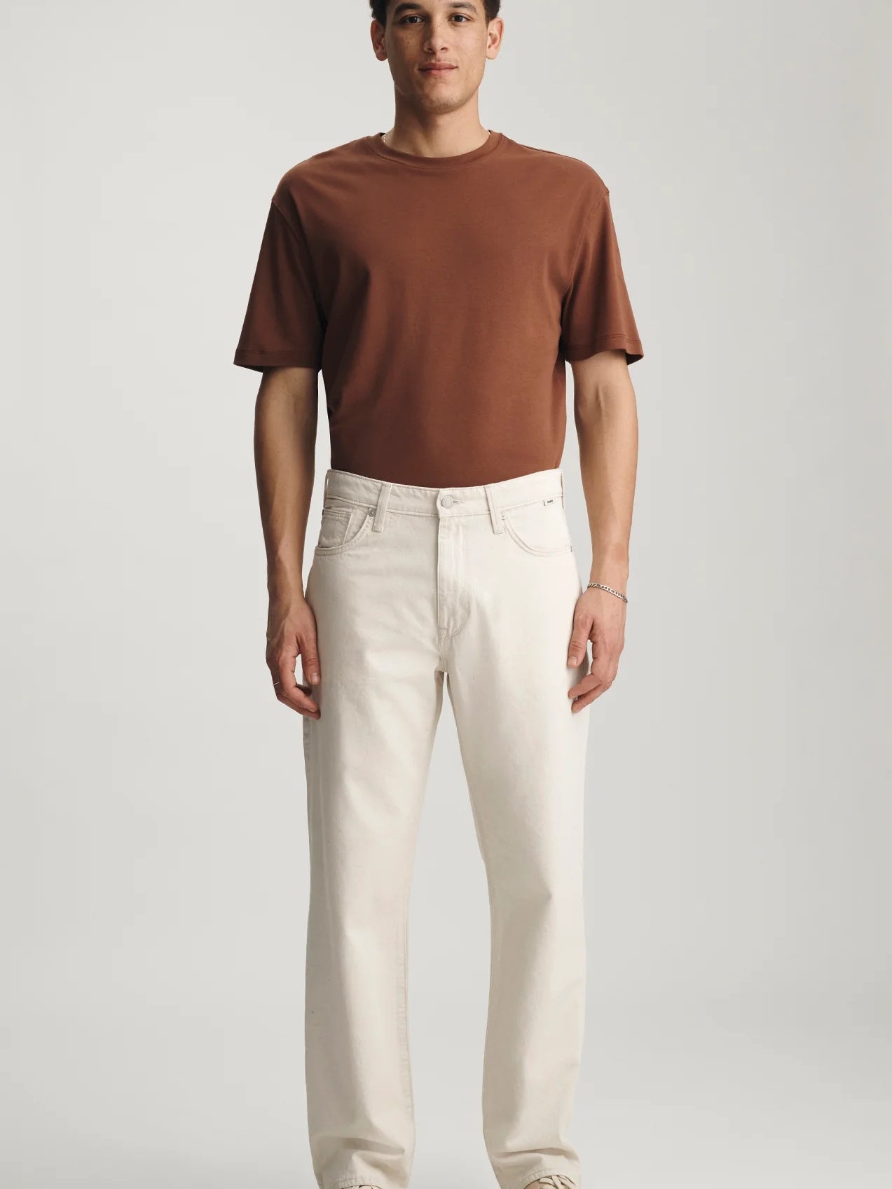 Ecru Linen Denim - Marlon Linen Denim Pant