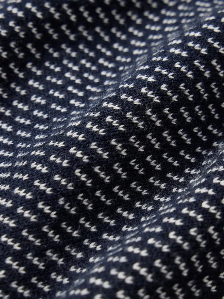Navy Nautical Birdseye - Tidal Sweater
