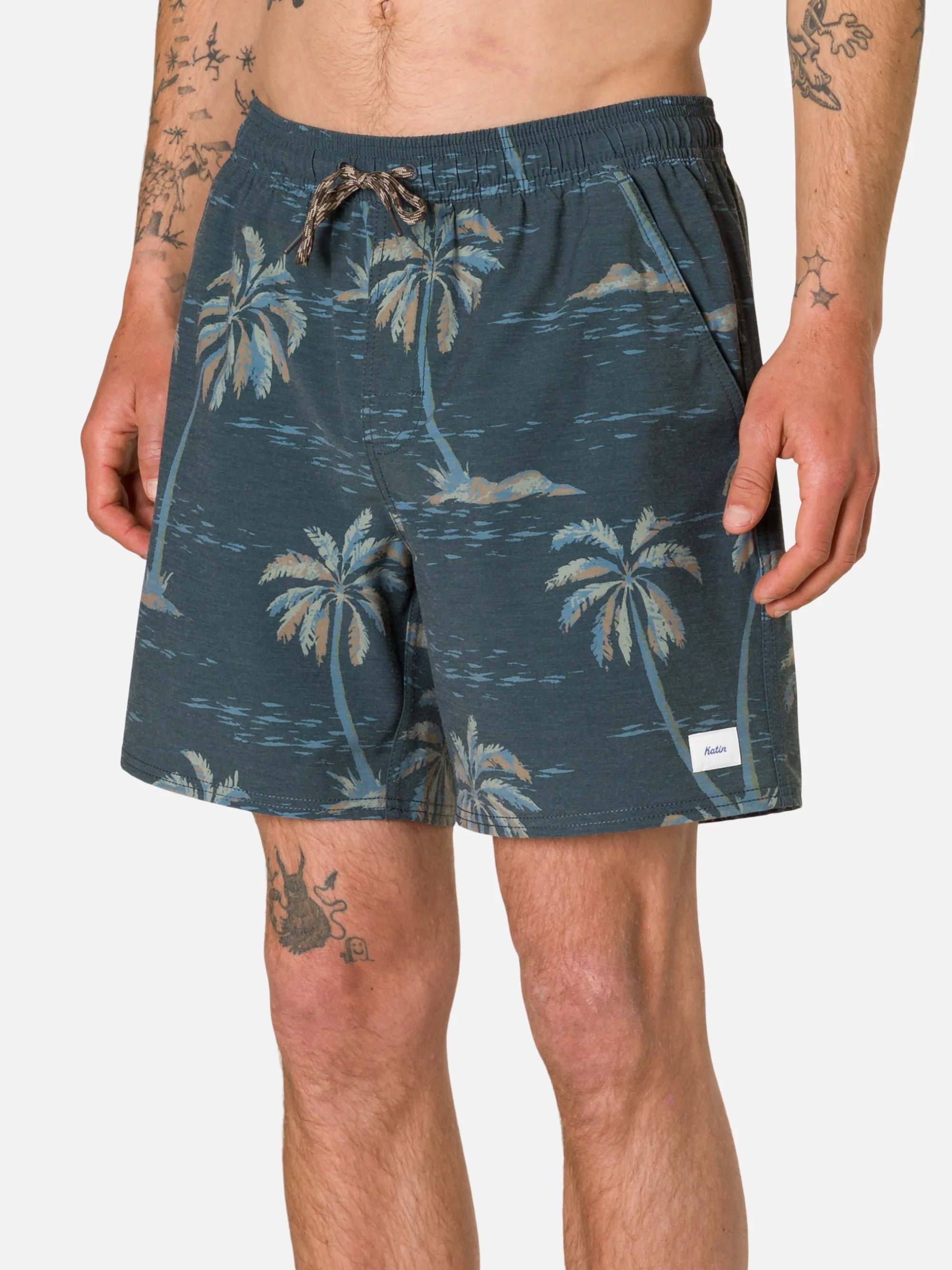 Black Wash - Vincent Volley Shorts