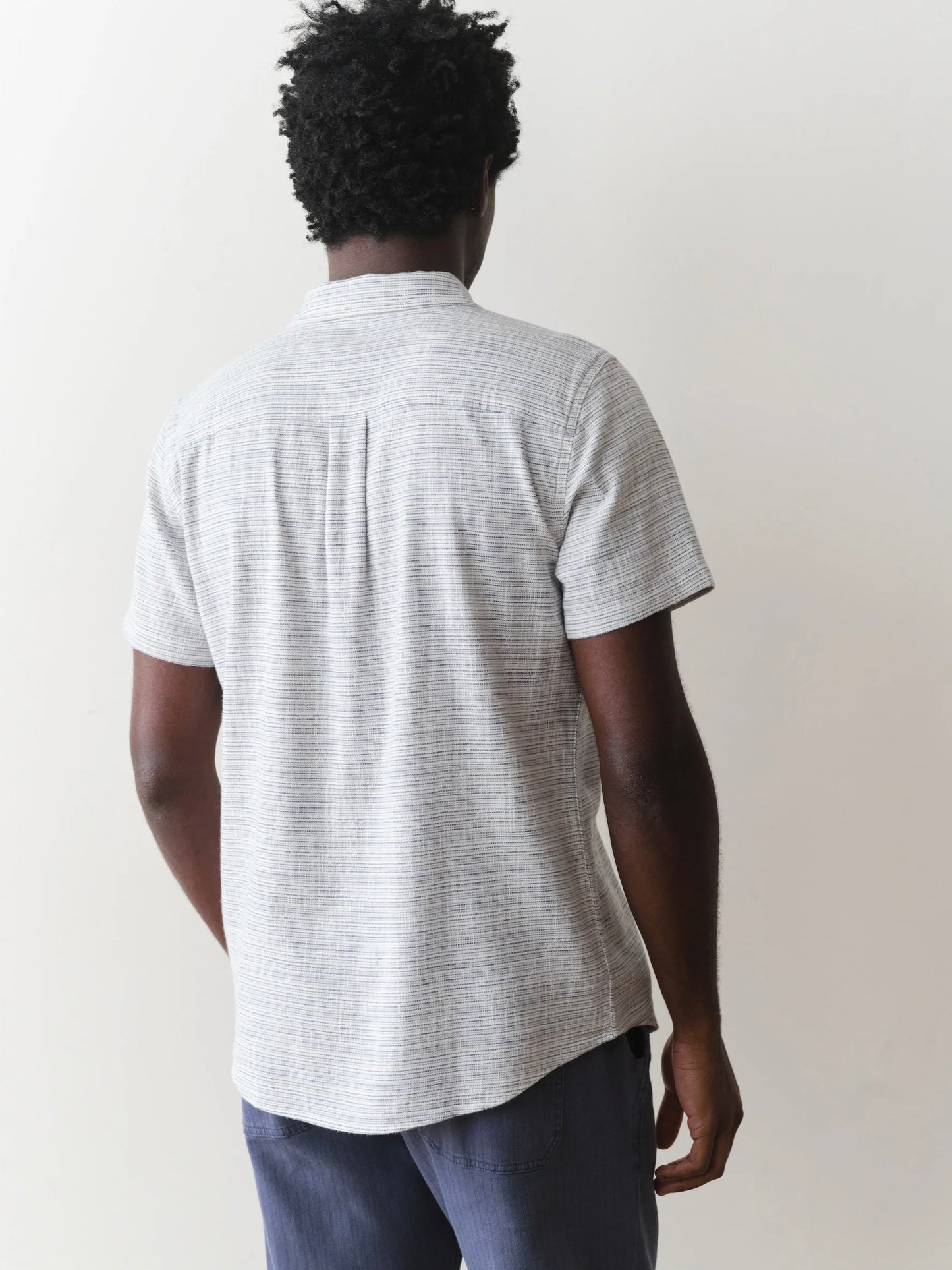 Blue Mini Stripe - Classic Stretch Salvage Shirt