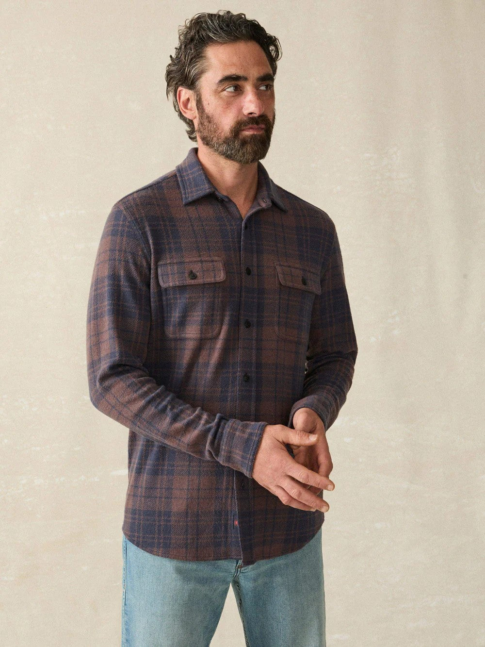 Blue Mountain Plaid - Legend Sweater Shirt