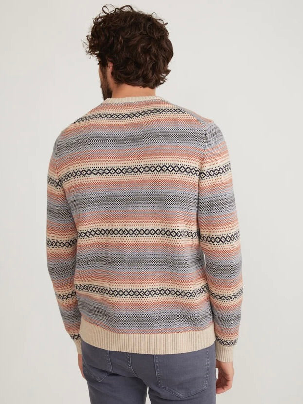 Reed Jacquard Crew Sweater