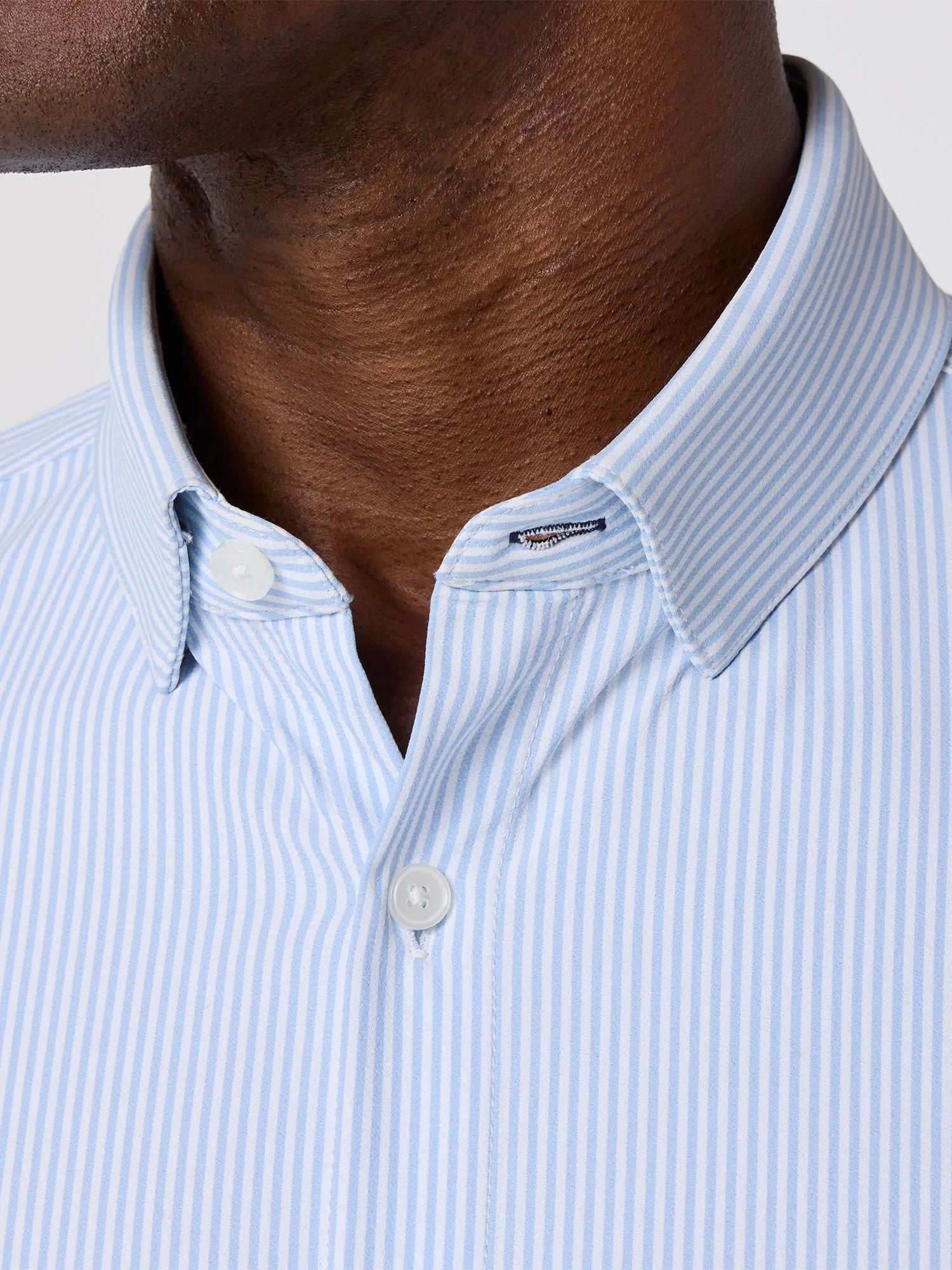 Bel Air Blue Banker Stripe- Leeward LS Dress Shirt