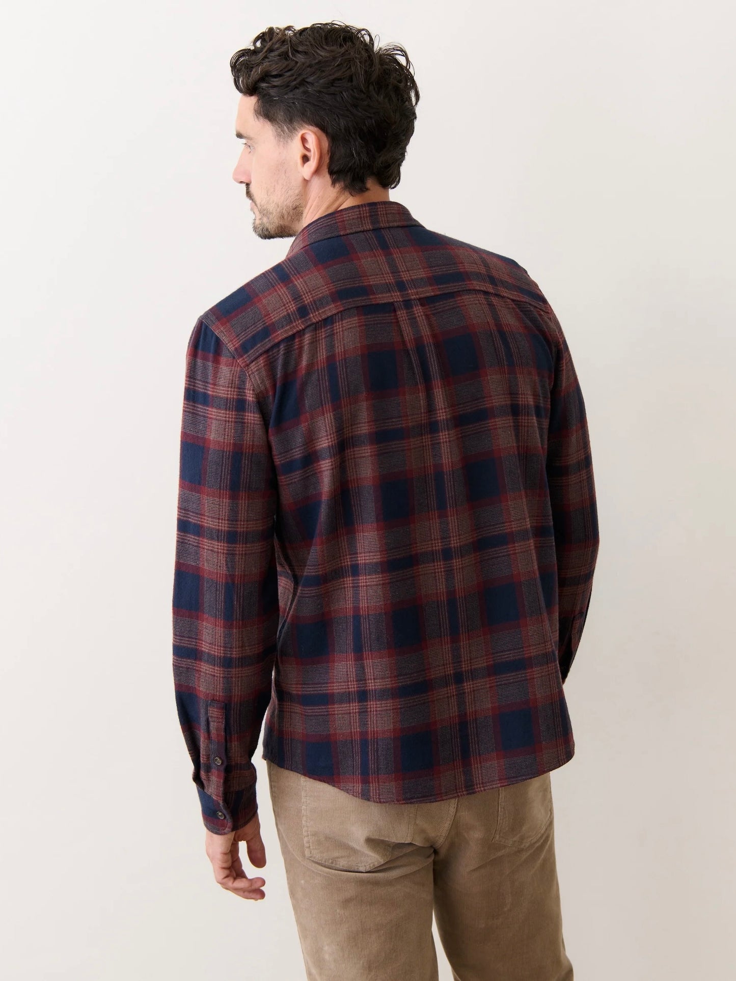 Navy/Burgundy Plaid - Tahoe Flannel Shirt