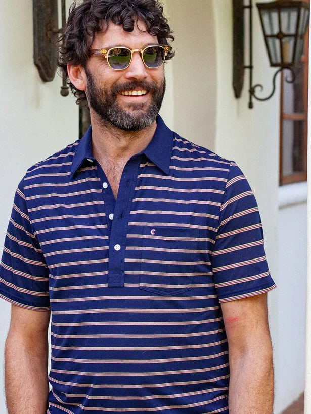 Lee Stripe - Navy - Performance Players Shirt