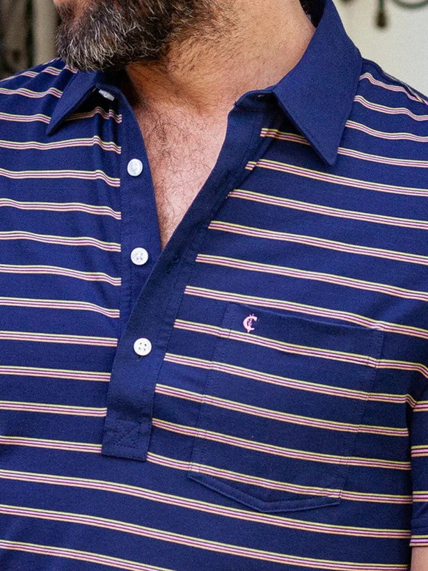 Lee Stripe - Navy - Performance Players Shirt