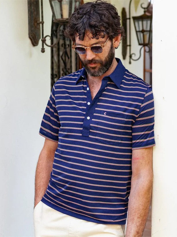 Lee Stripe - Navy - Performance Players Shirt