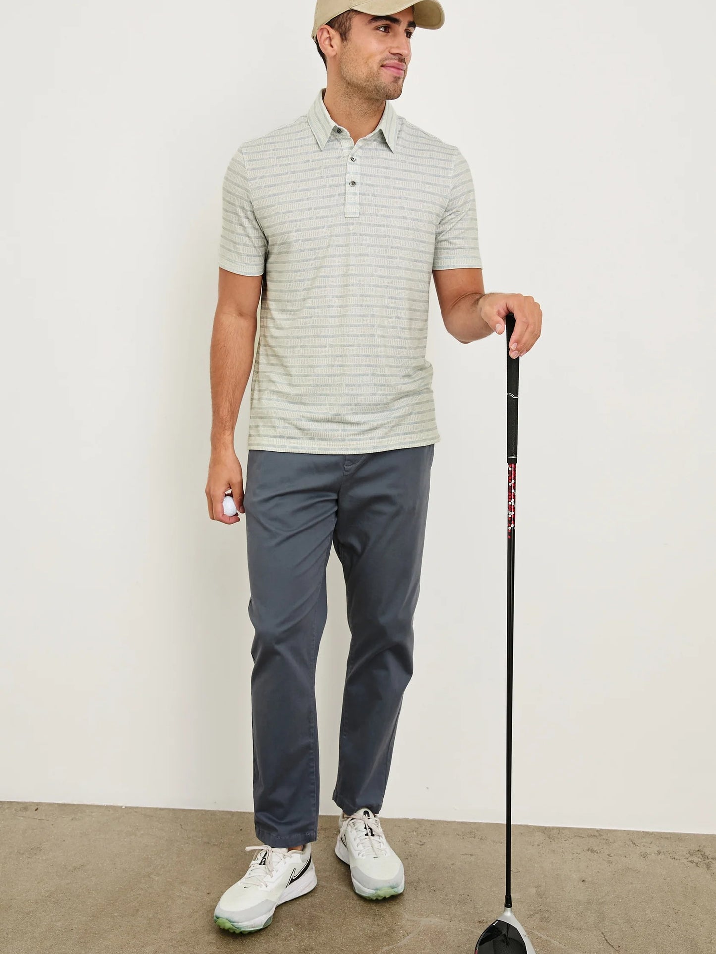 Shashiko Border - Merced Golf Polo