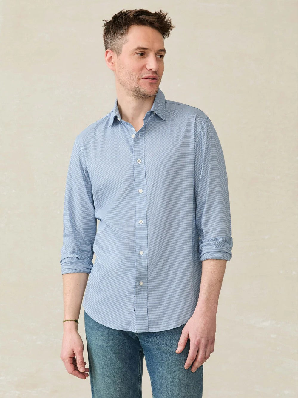 Azure Pincheck - The Movement Shirt