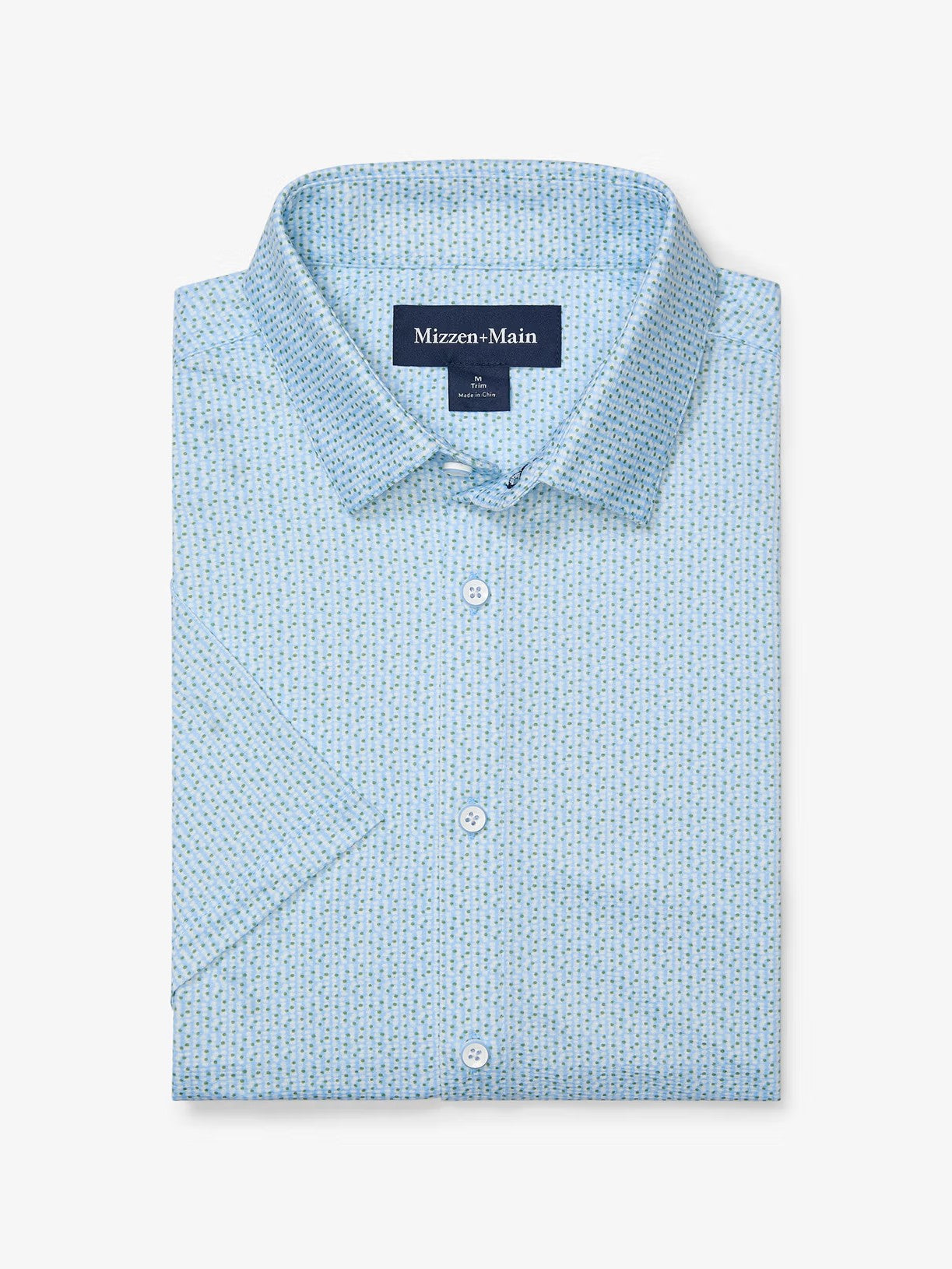 Light Blue Circle Montage - Halyard SS Dress Shirt