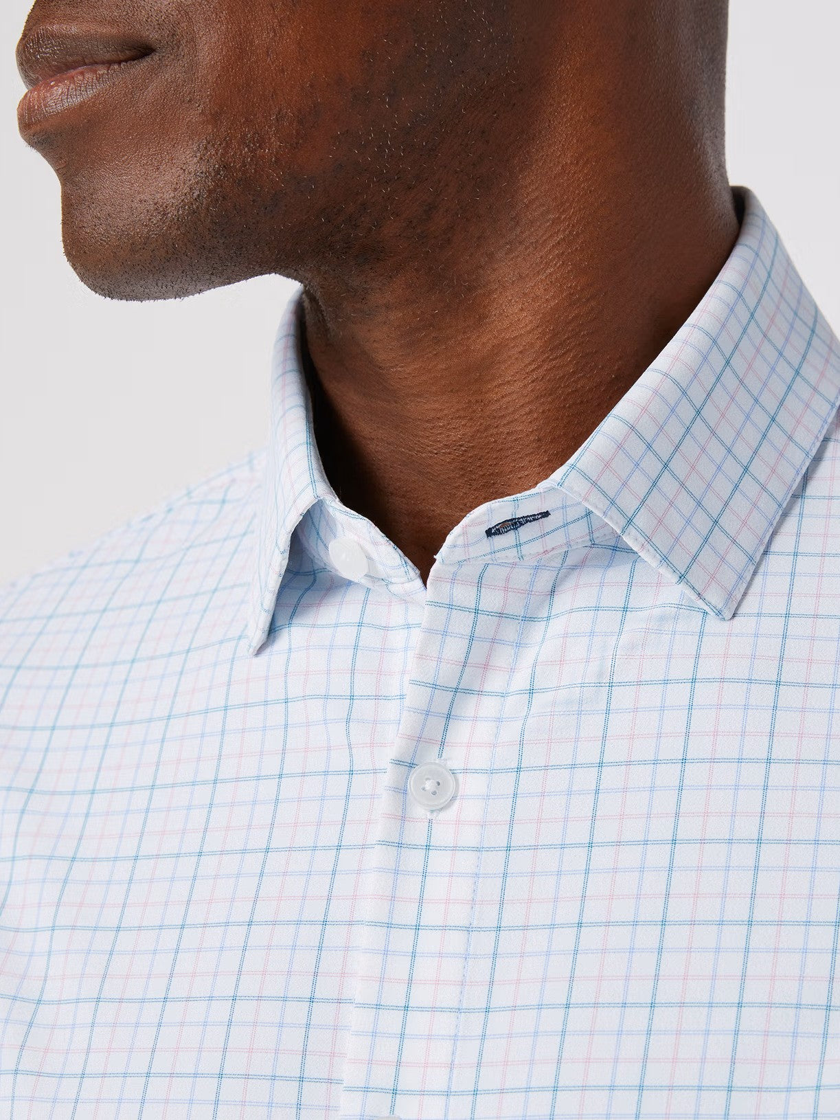 White Cameron Plaid - Leeward LS Dress Shirt