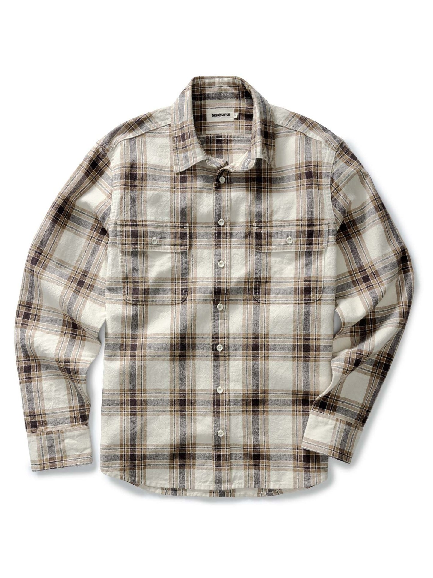 Bark Plaid Linen - The Craftsman Shirt