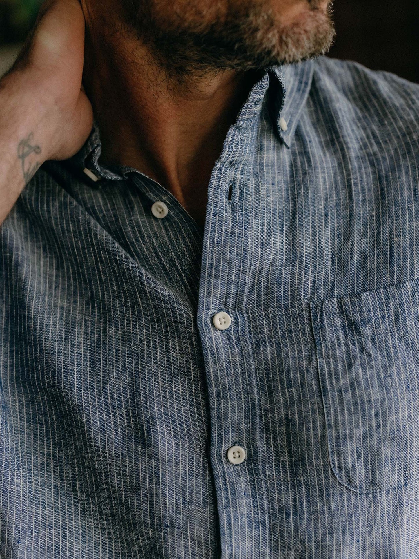 Sky Stripe Linen - The Jack