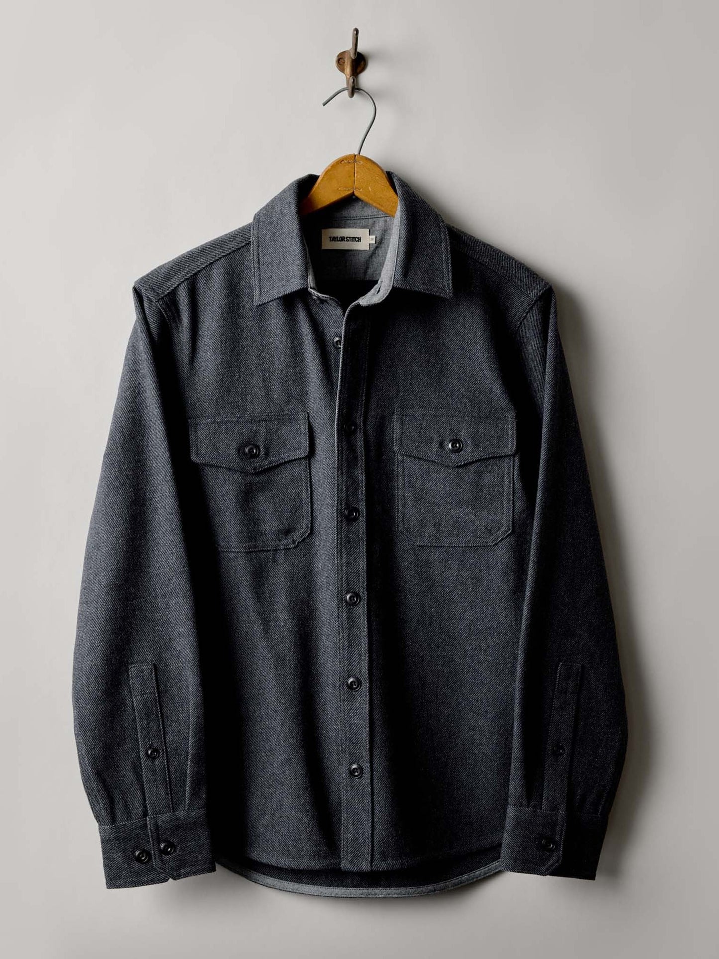 Heather Slate Twill - The CPO Shirt