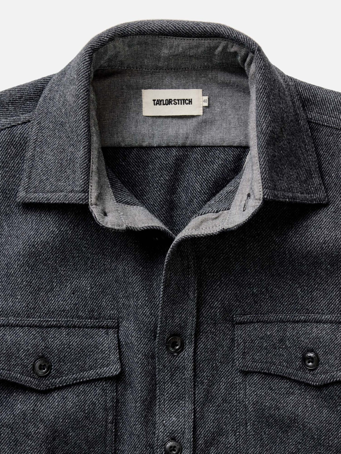 Heather Slate Twill - The CPO Shirt