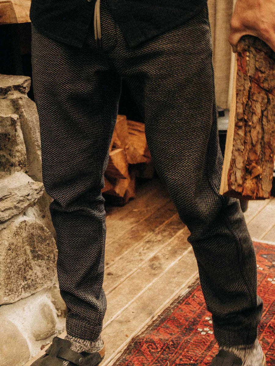 Charcoal Sashiko-Apres Pant
