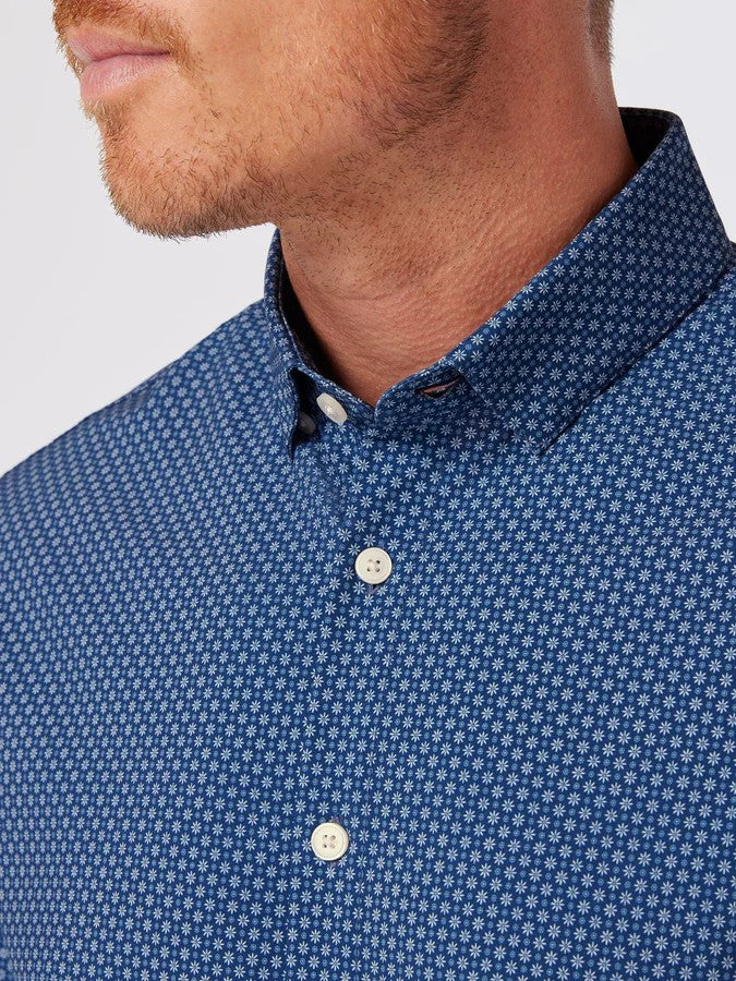 Set Sail Multi Floral - Leeward No Tuck LS Dress Shirt