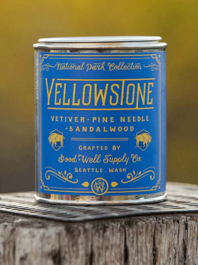 Yellowstone 1/2 Pint National Park Candle