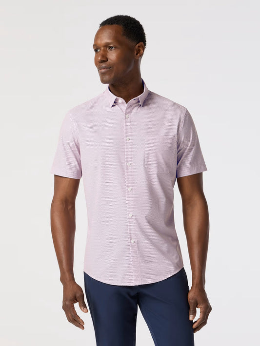 Rose Geo Texture - Leeward SS Dress Shirt