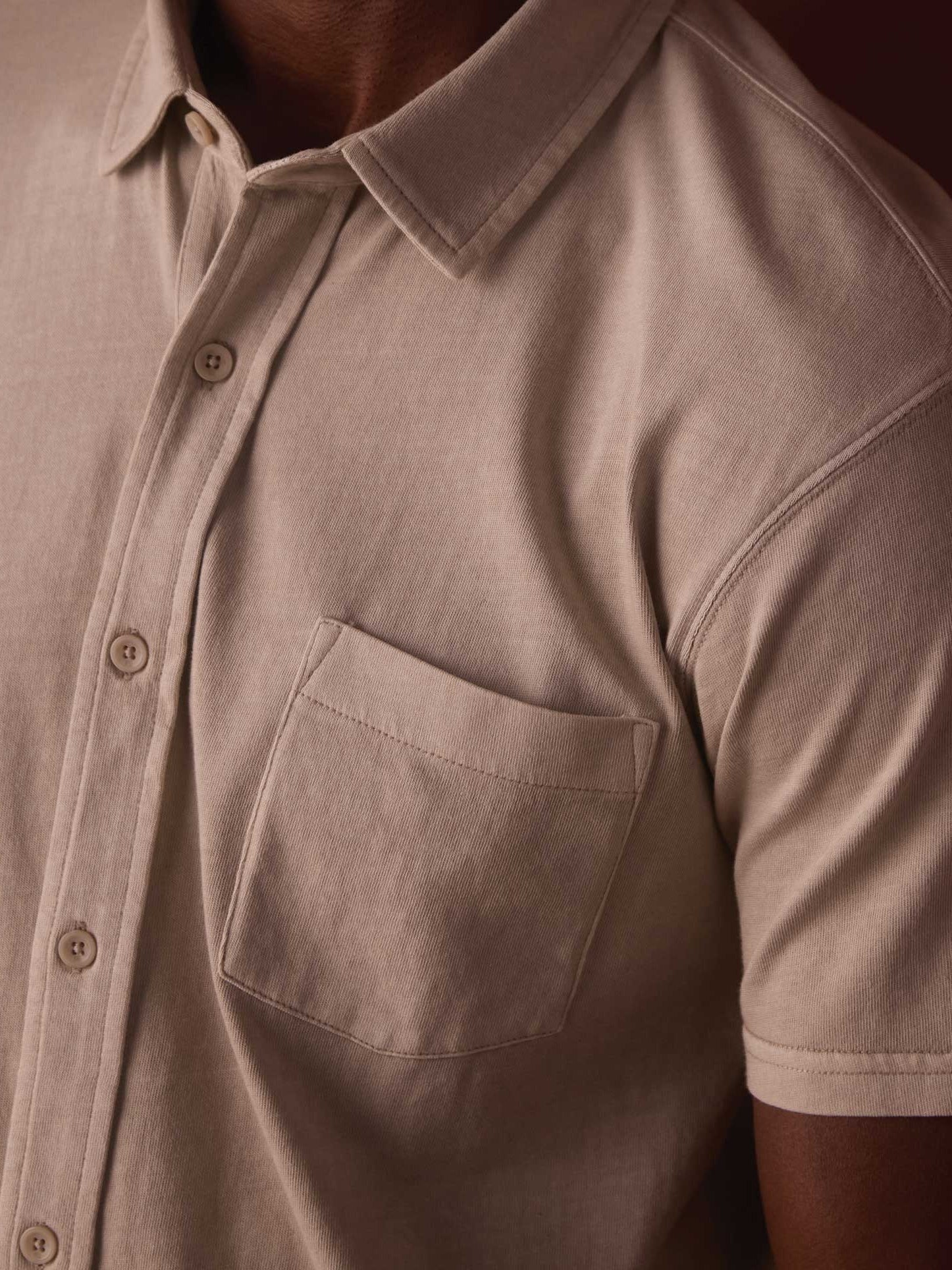 Pumice - Normal Jersey SS Button Up