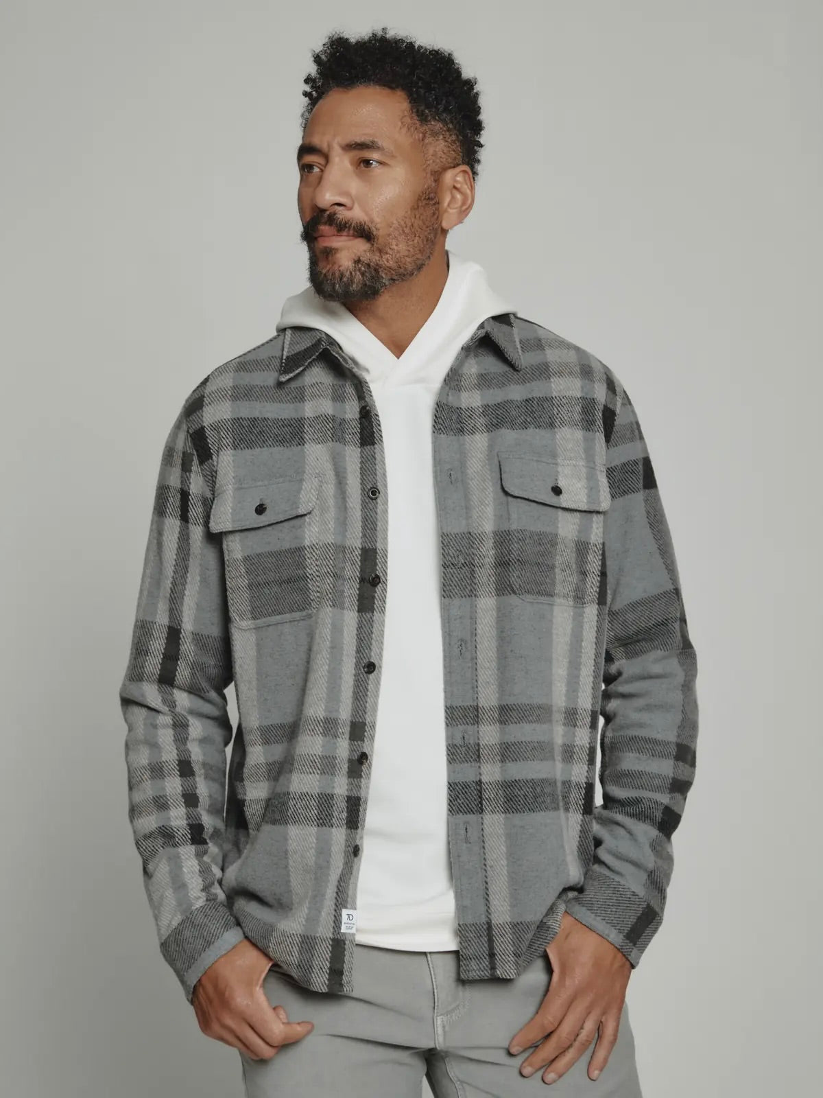 Grey/Charcoal Plaid - Generation L/S