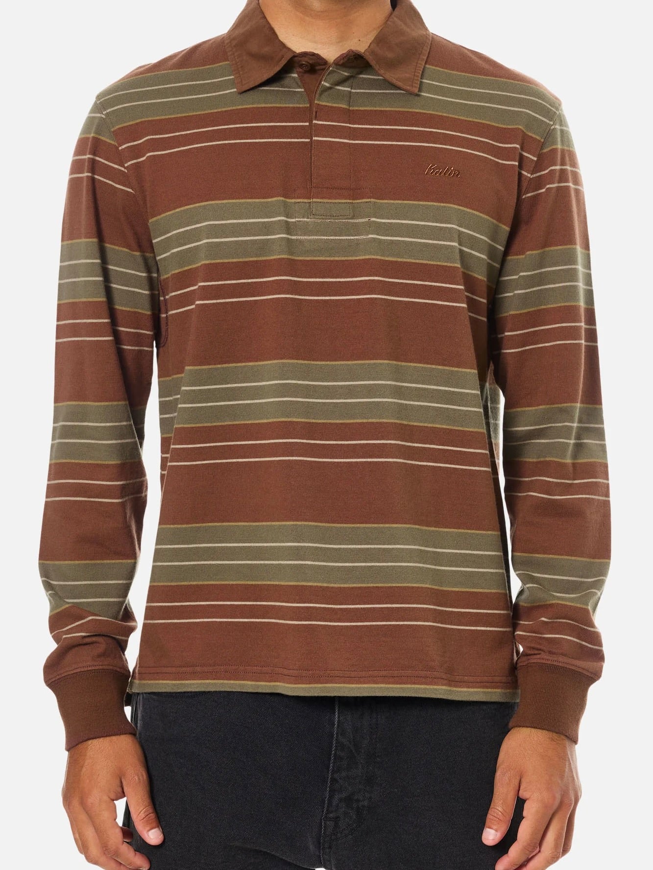 Mahogany - Greg LS Rugby Polo