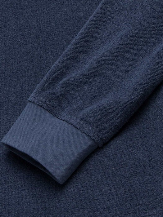Navy Blazer - Dave LS Terry Hooded Pullover