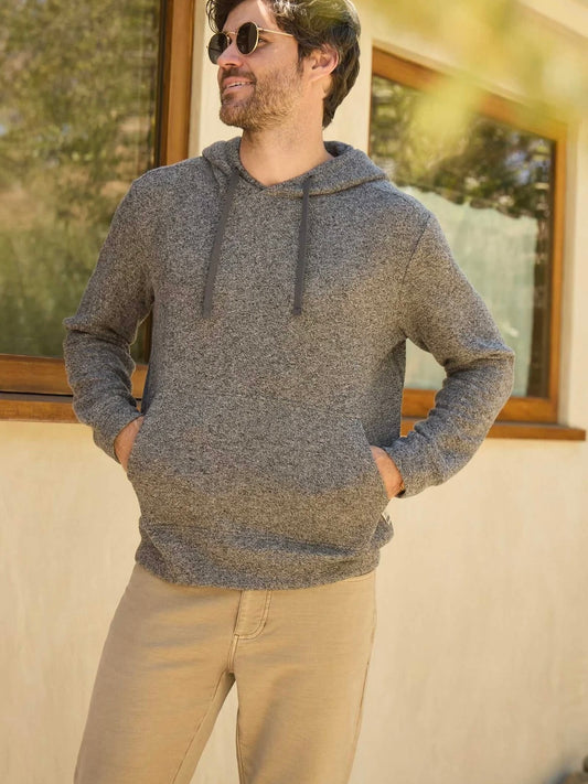 Charcoal Heather - Justin Cashmist Soft Sweater Fleece Hoodie