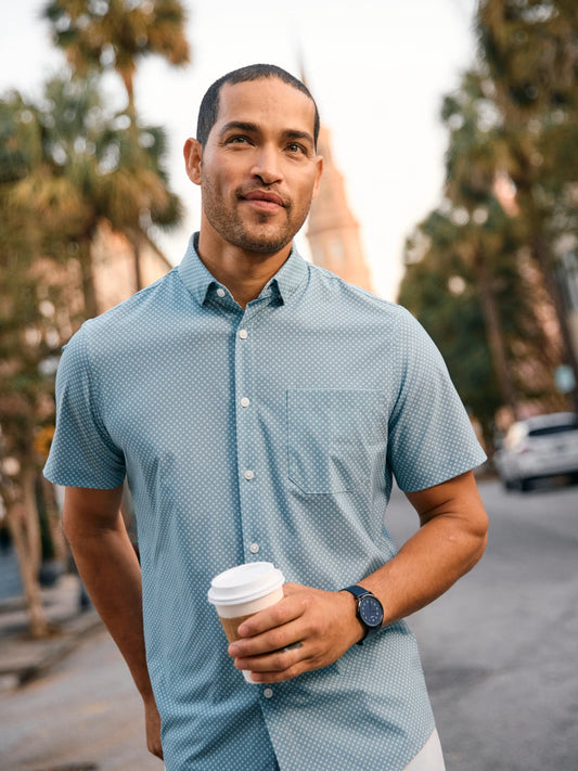 Pale Balsam Clover - Leeward SS Dress Shirt