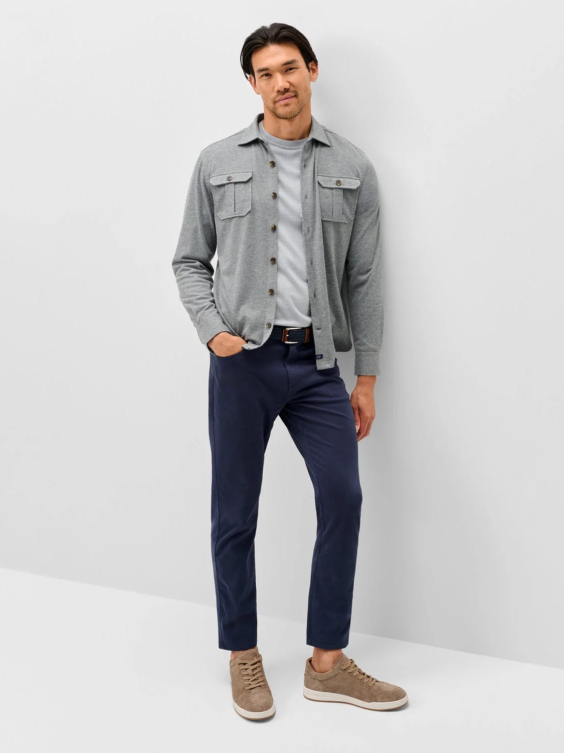 Light Grey - Sequoia Twill Solid Shirt