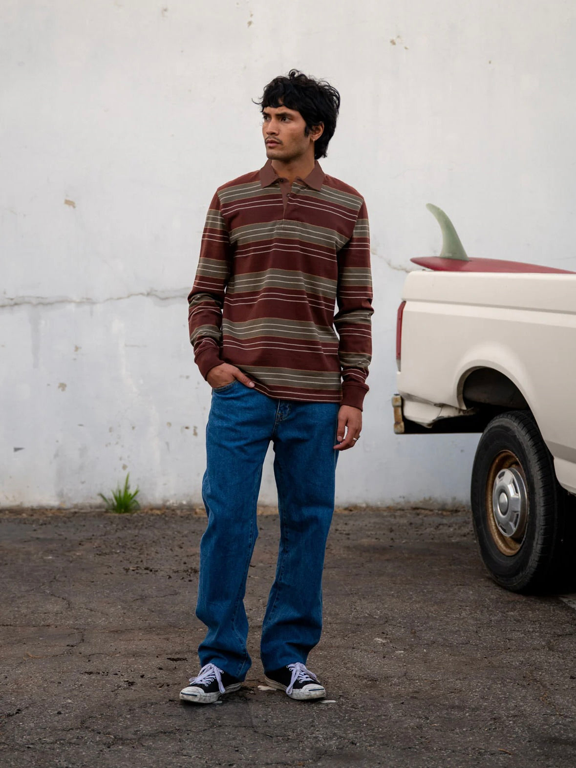 Mahogany - Greg LS Rugby Polo