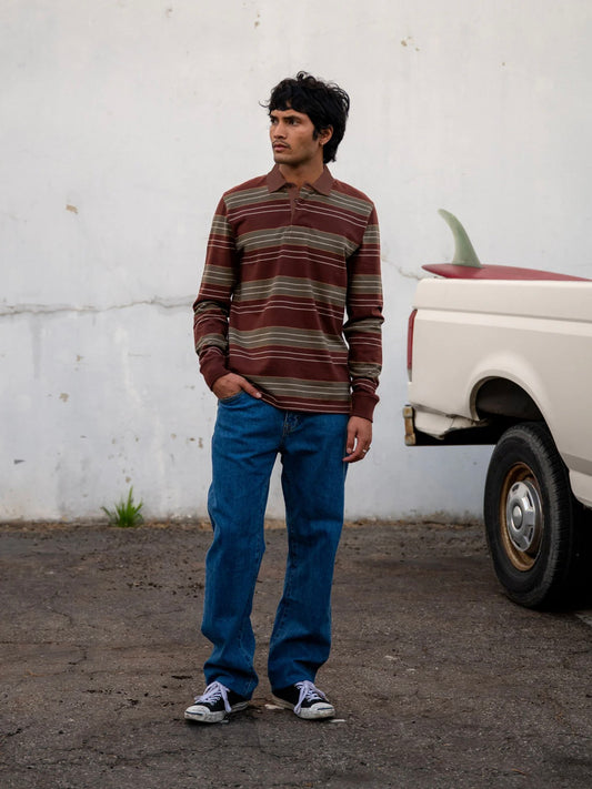 Mahogany - Greg LS Rugby Polo