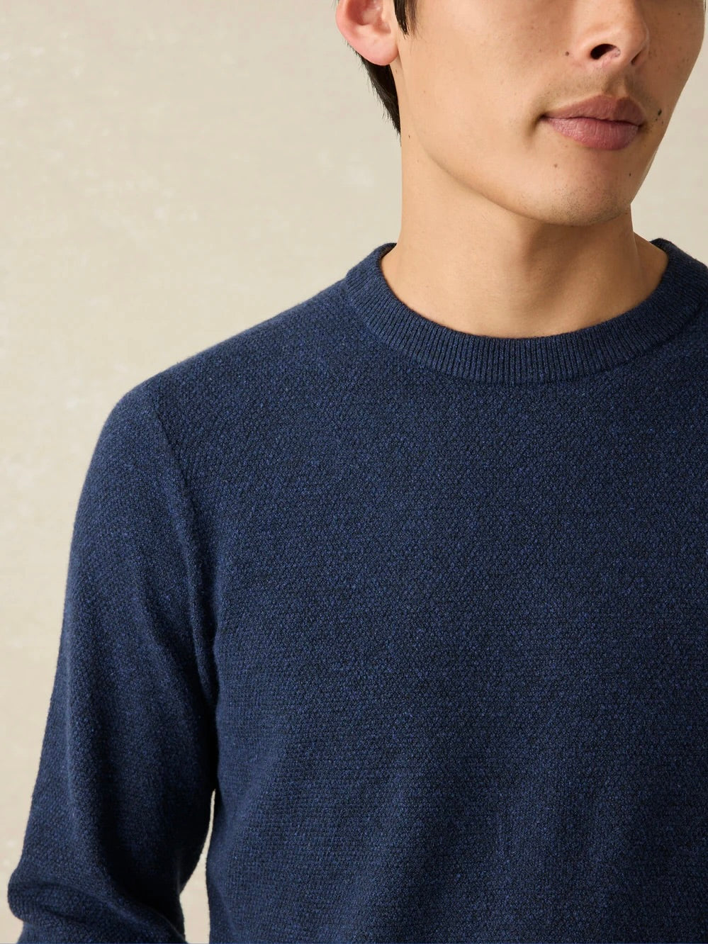 Navy Heather - Jackson Crew Sweater