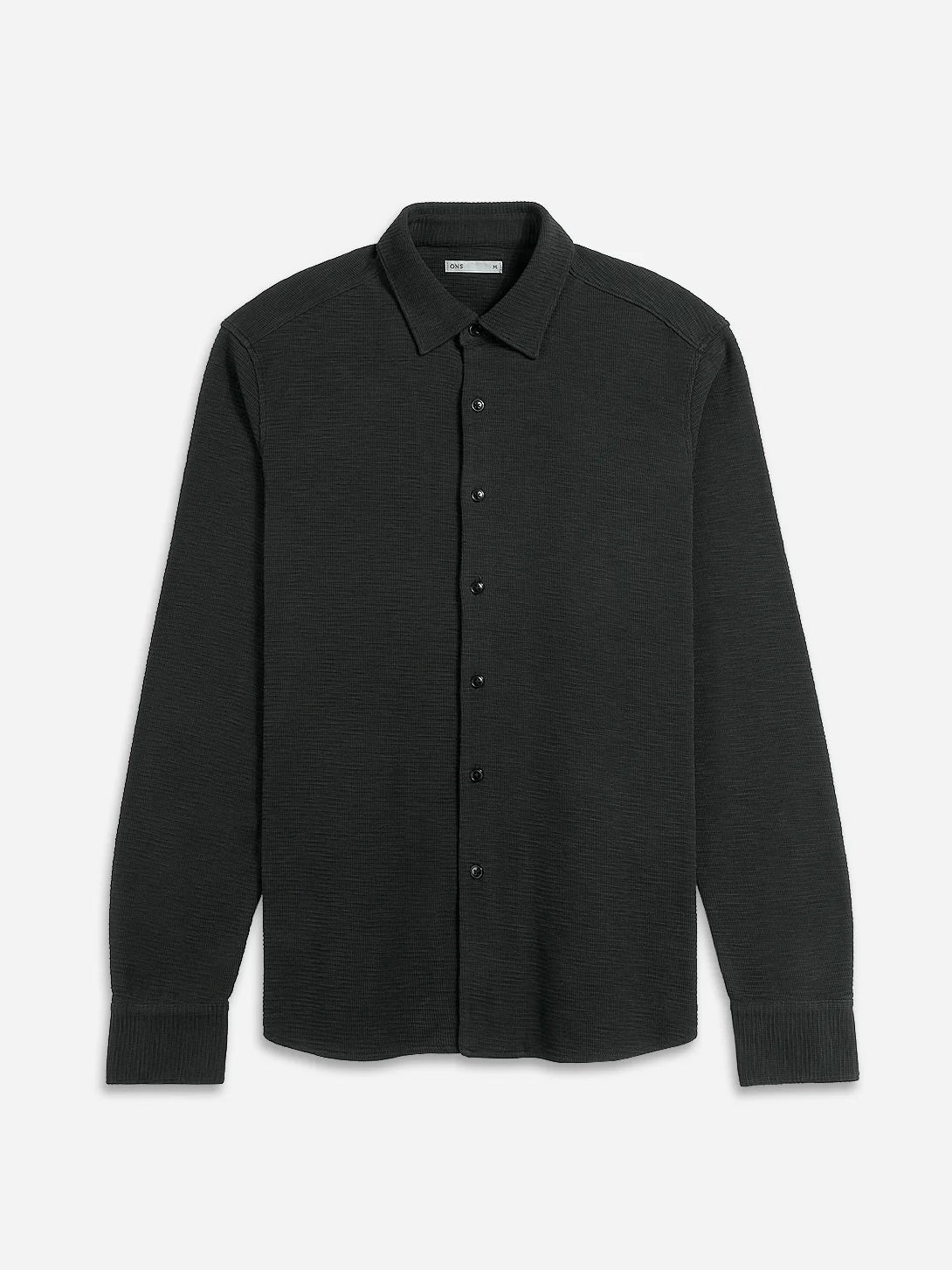 Black - Darcy Slub Waffle Shirt