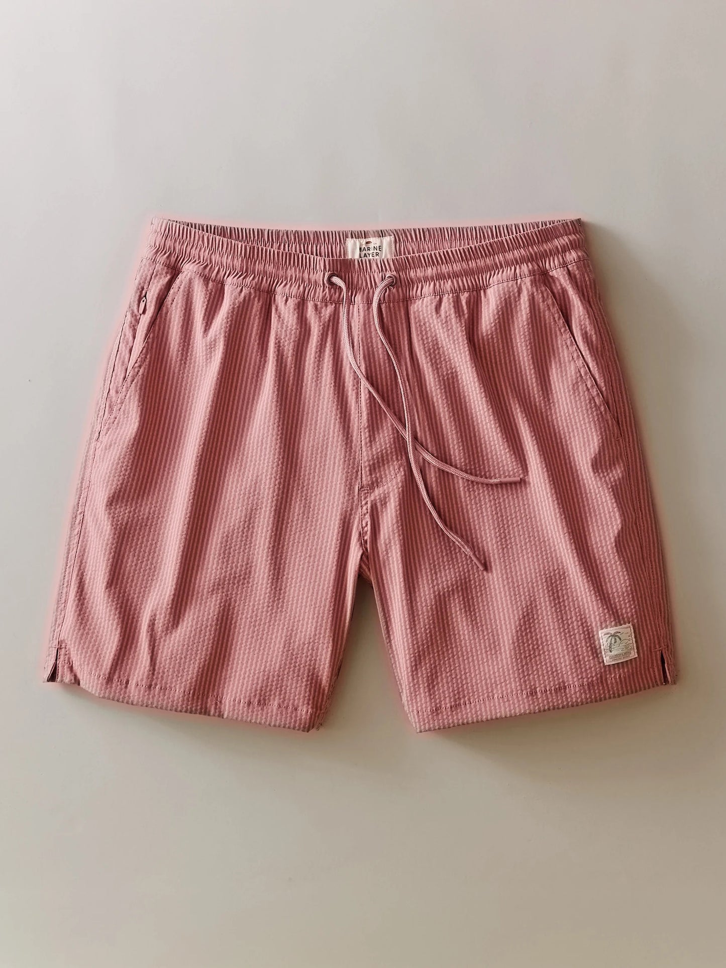 Withered Rose Stripe - Lined Sport & Swim Shorts 6"