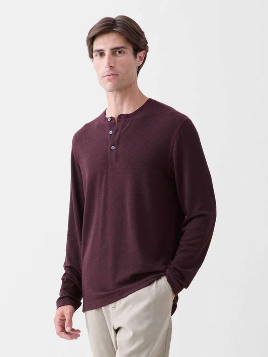 Cabernet Heather - Sean L/S Ultra Soft Classic Henley