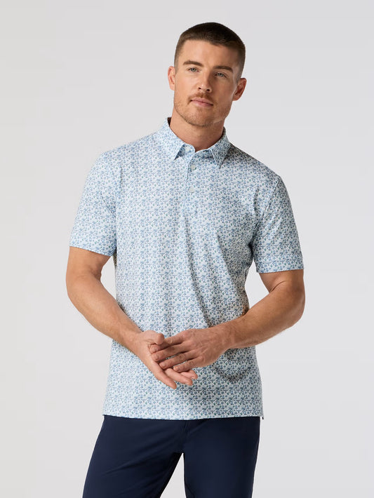 White Dallas Mosaic - Versa SS Polo