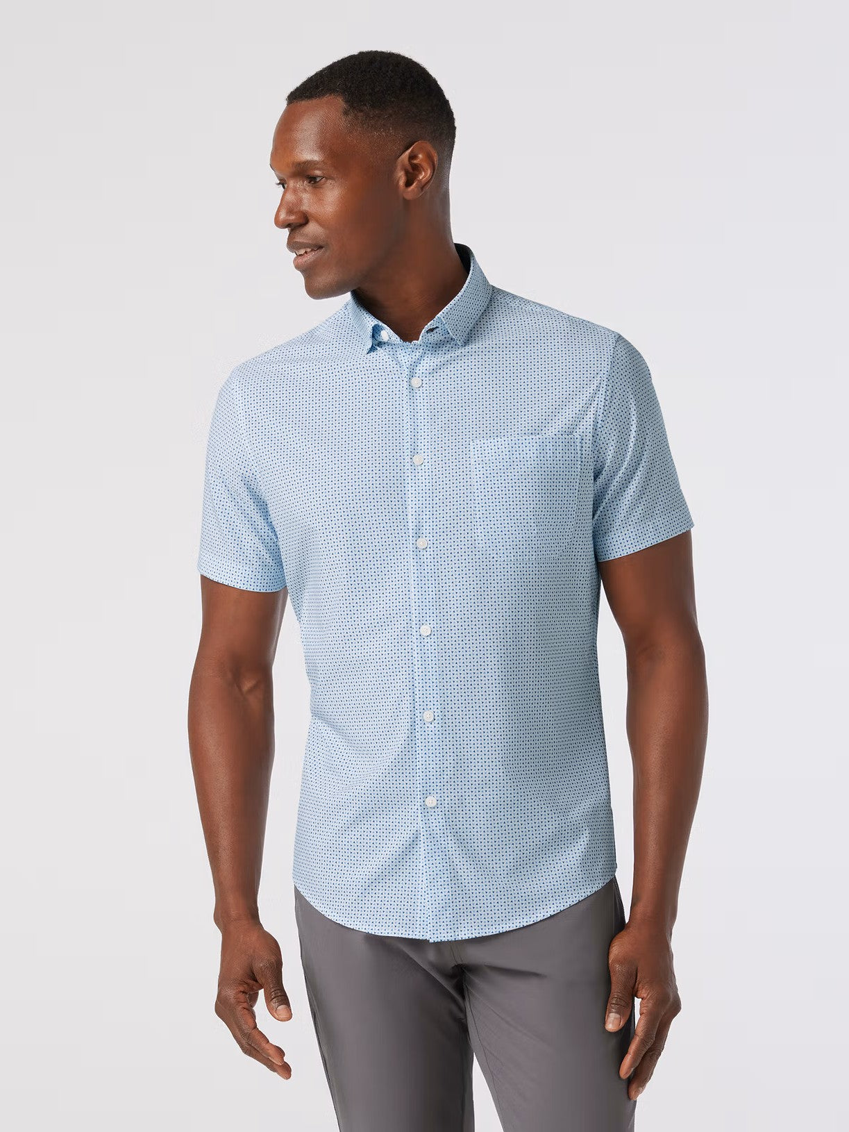 White Geo - Leeward SS Dress Shirt