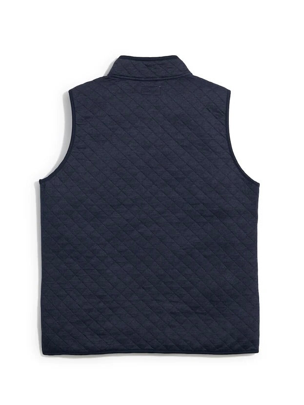 Navy Heather - Corbet Full Zip Vest