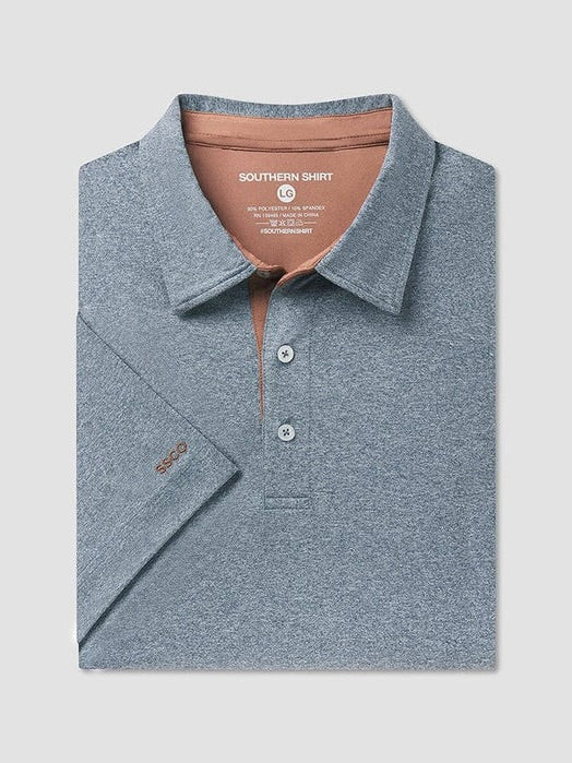 Grayton Heather Polo - Yale Navy