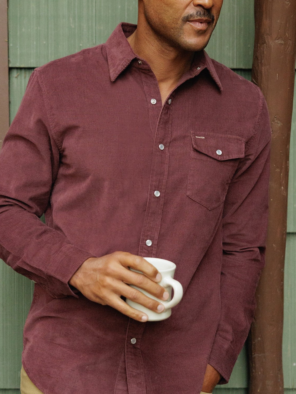 Cherrywood - Corduroy Pearl Snap