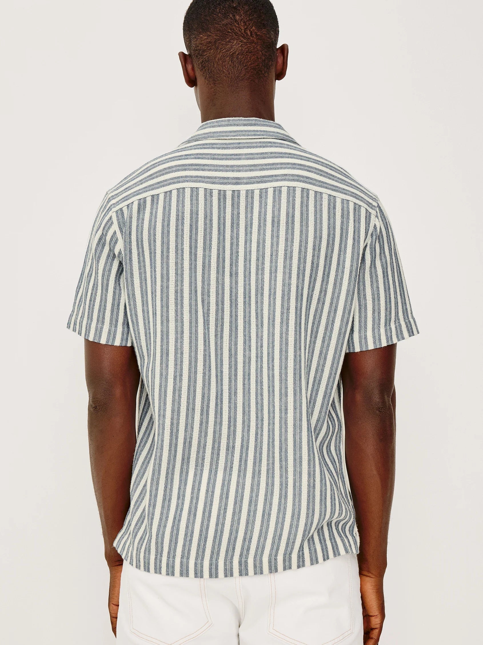 Marine White Stripe - Fielder BD Shirt