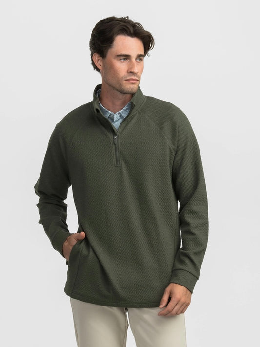 Dallas Performance Qtr Zip - Upland Olive